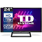 TD Systems - Smart TV 24 Pulgadas - Televisores 3 años de garantía, Android, 2X HDMI, 2X USB -...