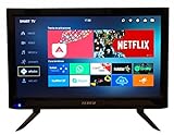 Televisor Smart TV de 22 Pulgadas (53 cm). con Adaptador de 12v y 230v. Android. Full HD....