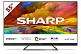 Sharp Quantum Dot 75EQ3EA TV Android 11 de 75', 4K Ultra HD, 4X HDMI 2.1, 2X USB, Bluetooth, Dolby...
