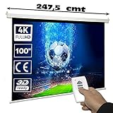 Pantalla de proyeccion electrica Luxscreen 100' Pulgadas, Formato 16:9 , área Visible Blanca 220 x...
