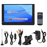 TV Portátil, 1080P Mini Televisor Portátil de 12 Pulgadas 16: 9 LED Reproductor de TV Digital de...