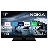 Nokia Smart Televisor Android TV - 43 Pulgadas (108 cm) Full HD, HDR10, DVB-C/S2/T2, Netflix, Prime...